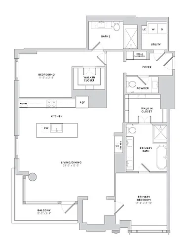 Floor plan B7 2X25
