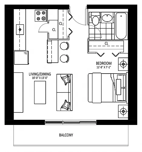 Floor plan 265 Reynolds - Plan A