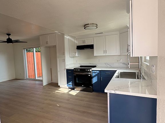 Brand new, fully renovated kitchen including cabinets, counters and brand new appliances.
