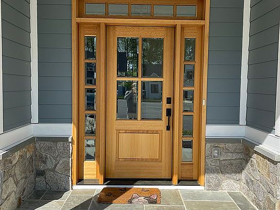 Mahogany front door