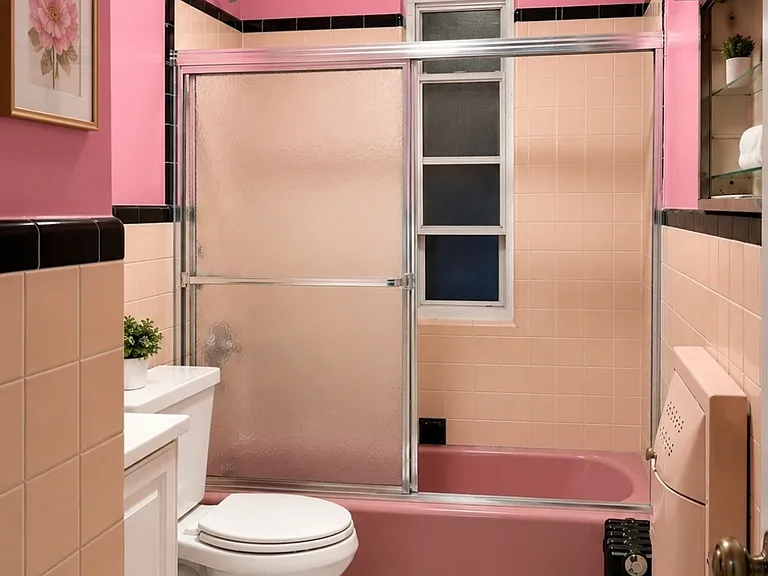 Spacious clean and comfortable bathroom.