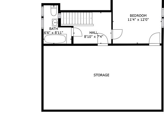 Guest suite on top floor