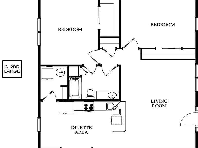 1st Floor Crest Unit C - 2 Bed_05122020