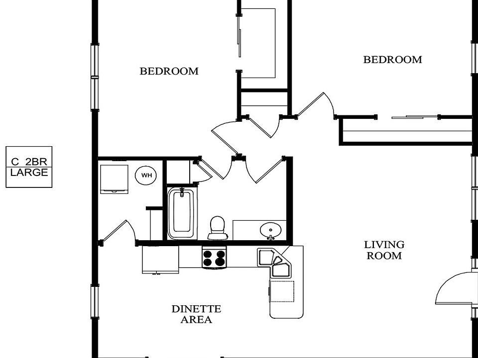 1st Floor Crest Unit C - 2 Bed_05122020