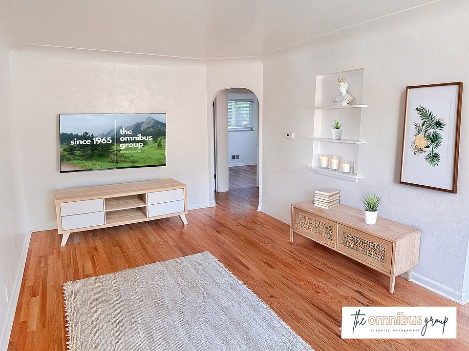 Living room with built-ins