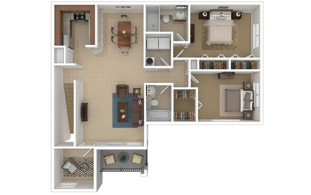 Floor plan Harbor South 2
