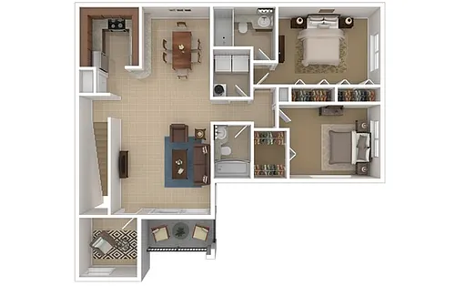 Floor plan Harbor South 2