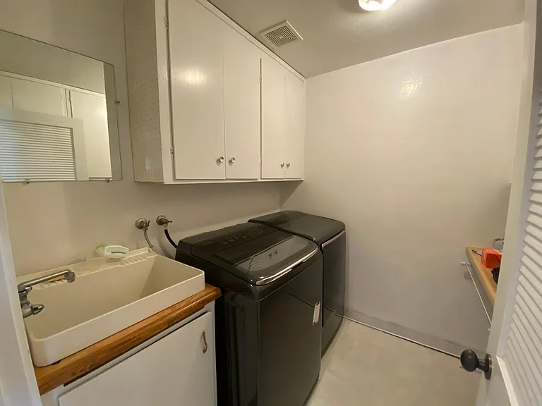 Laundry room in house