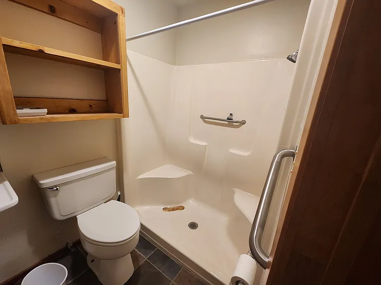 Master bedroom shower unit.