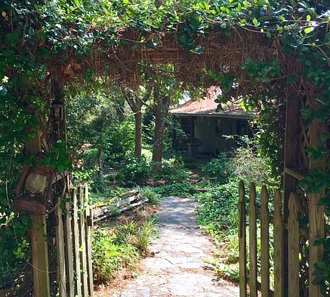 Walkway to main house