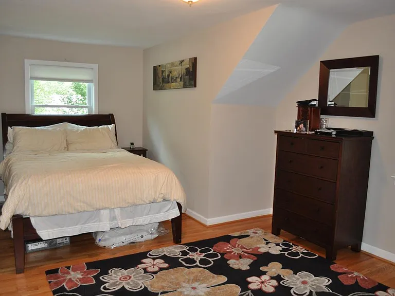 Upstairs bedroom with walk-in closet