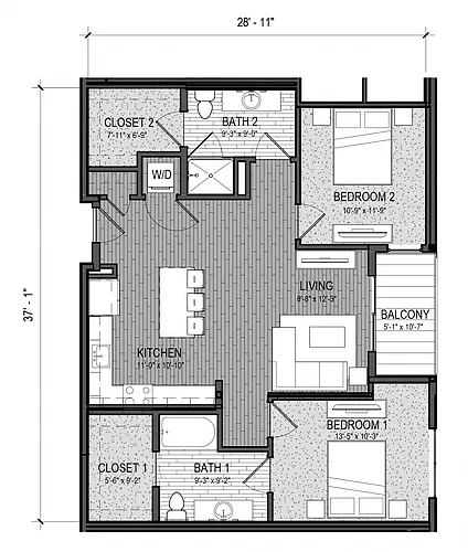 Floor plan The Whitewater 2L