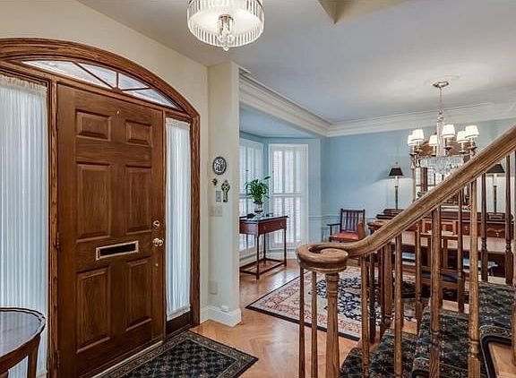 Entry Foyer with view of the dining room