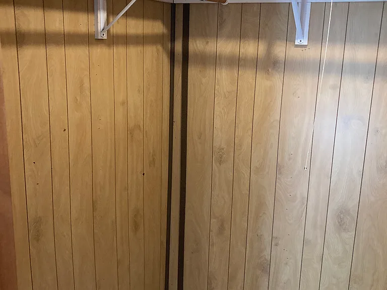 walk-in closet in master bedroom