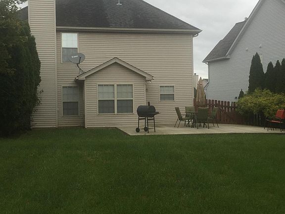 Large concrete patio