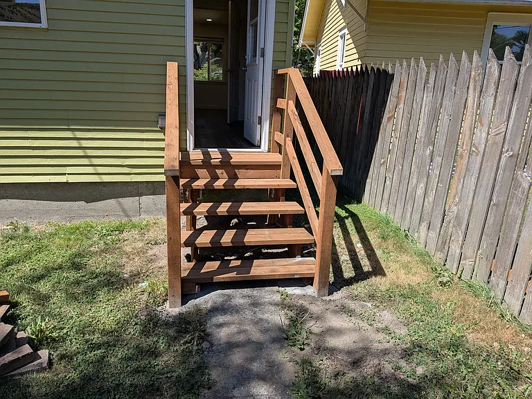 from house to backyard