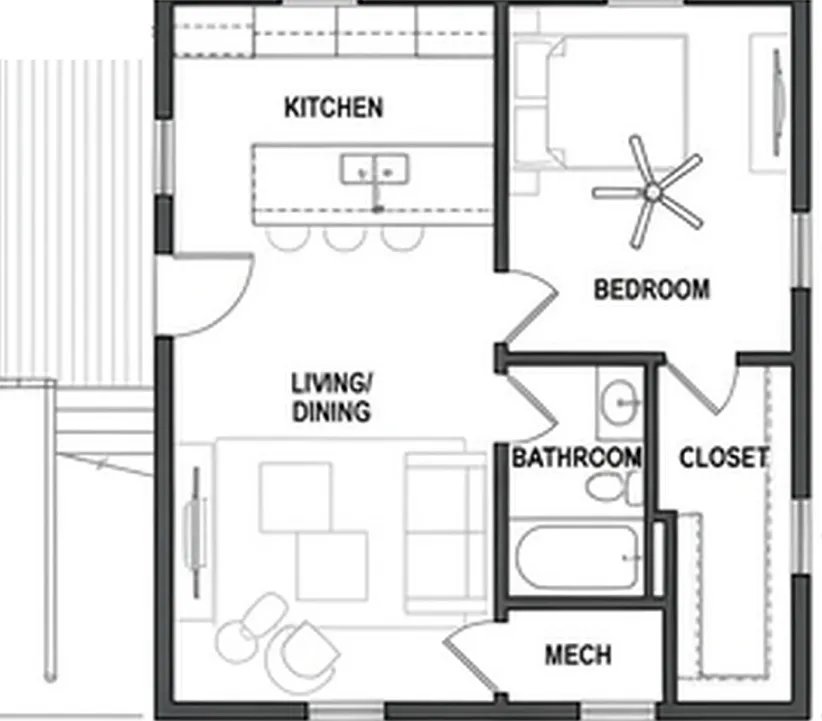 1 bed, 650 sqft, $1,800 — Photo 3