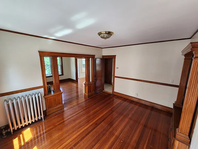Living room and dining room