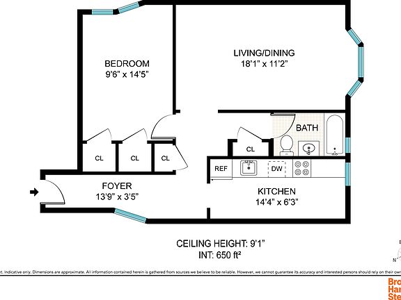 2nd image of 203 W 103rd St APT 5B