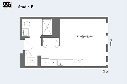 Floor plan Studio B