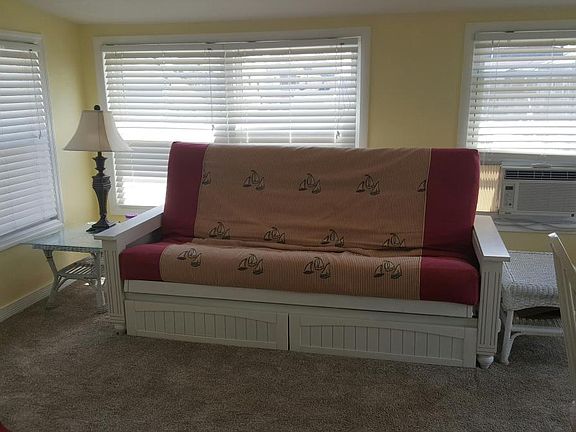 Futon in Sunroom