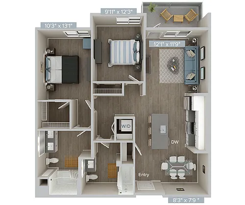 Floor plan B2US-1059SF322