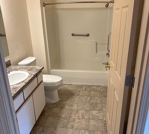Upgraded bathroom.