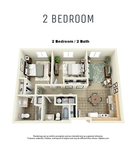Floor plan 2X2