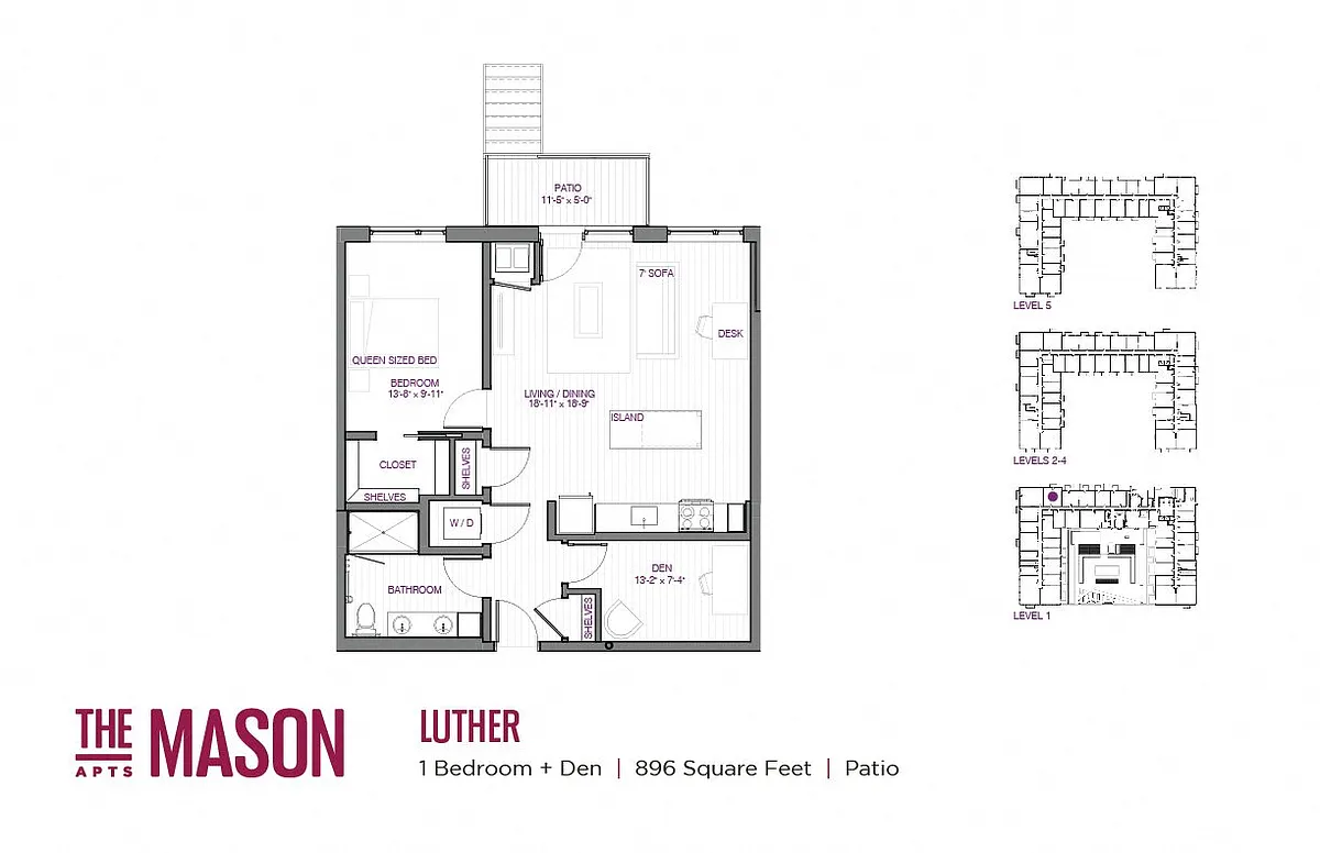 Floor plan Luther and Den