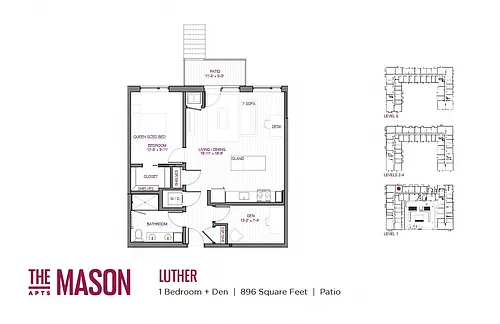 Floor plan Luther and Den