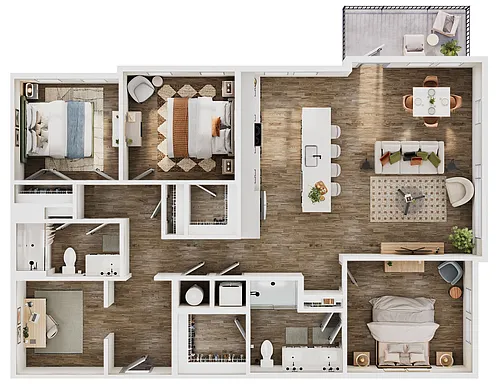 Floor plan The Drake