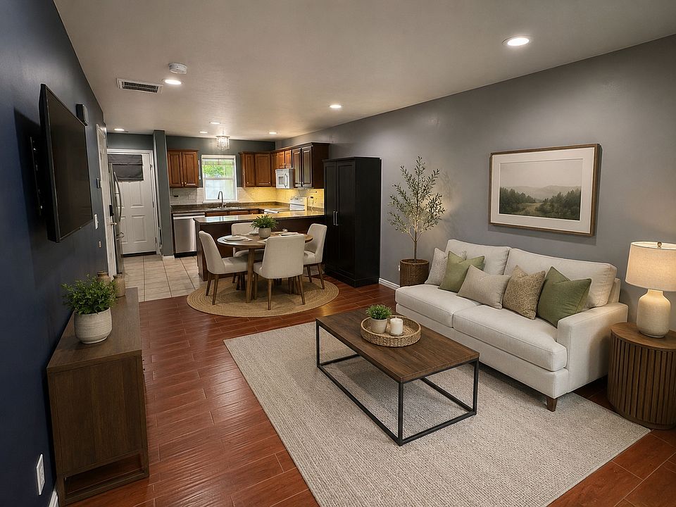 living room staged