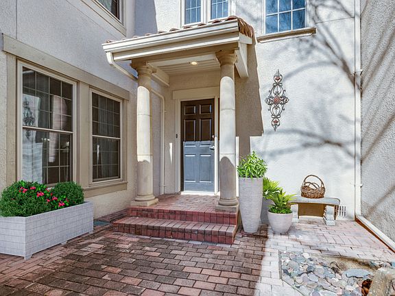 front door entry and patio