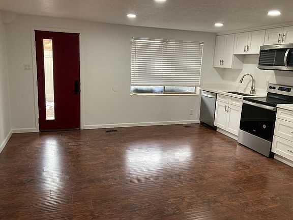 Kitchen and living space.