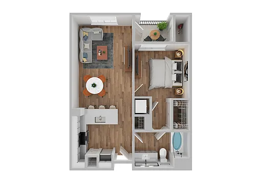 Floor plan A1C - Renovated