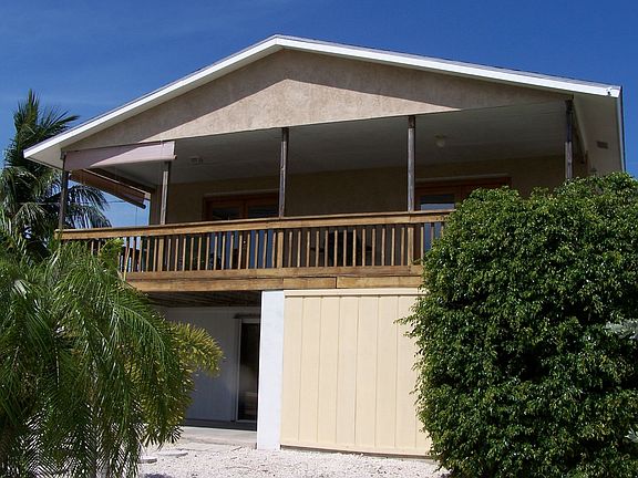 Deck overlooking waterway