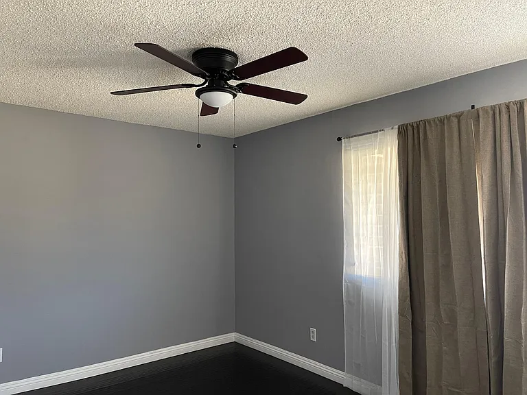 1st Bedroom with celing fan