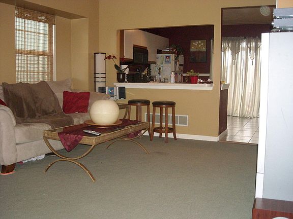 View of living room to dining room