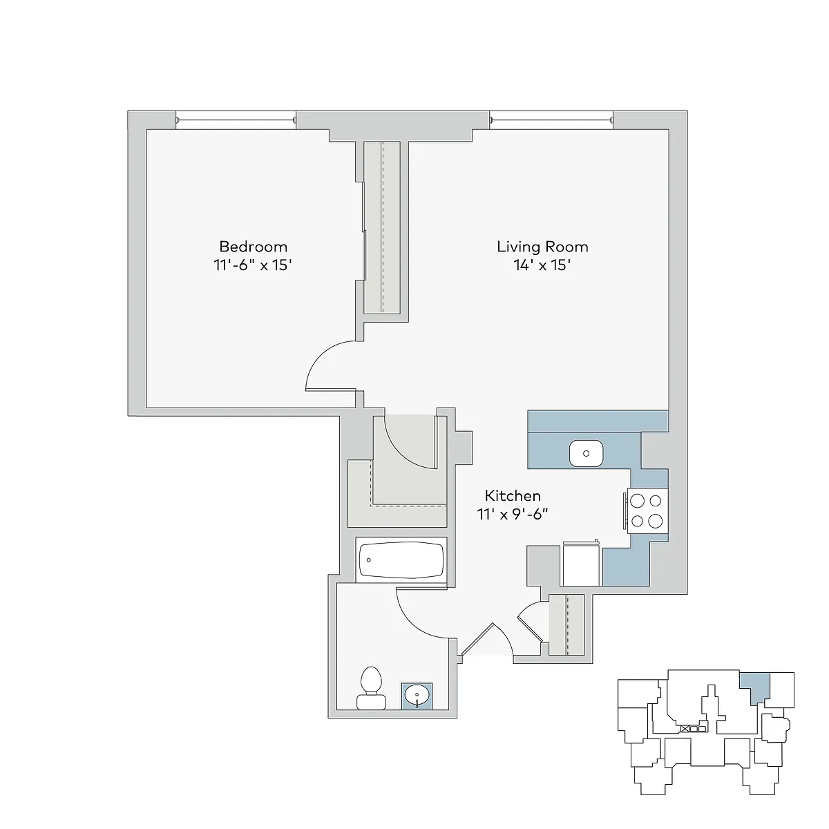 Floor plan mon-1bd3