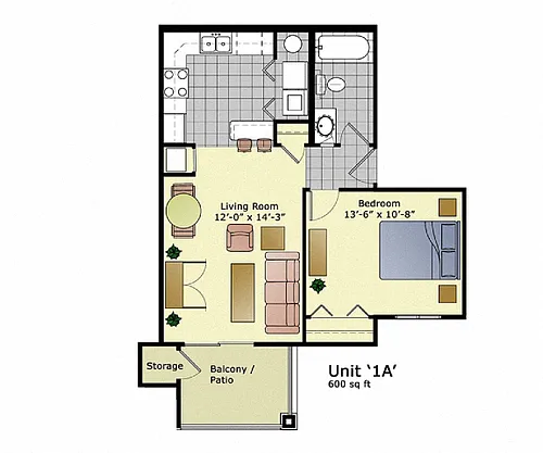 Floor plan 1C