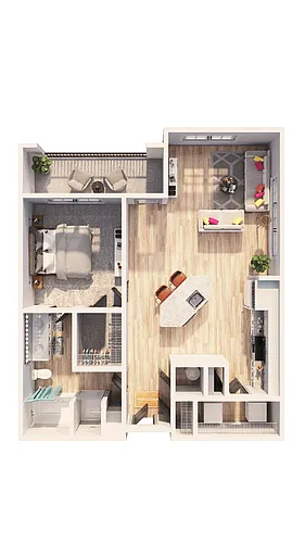 Floor plan A1E
