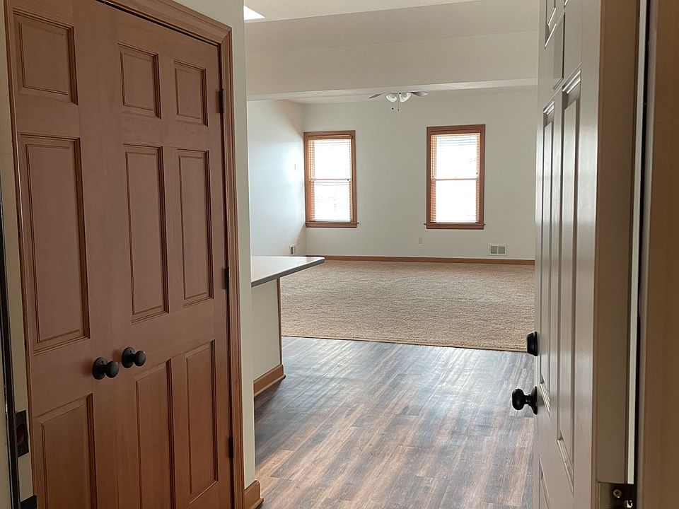 Looking into apartment from entrance. Large closet on left.