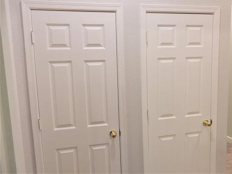 storage closets in hallway