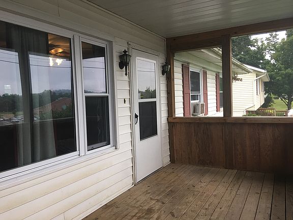 Spacious front porch