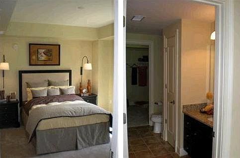 Bathroom and bedroom