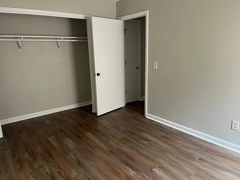 Wide closet and shelf