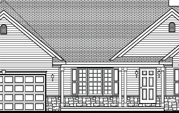 Elevation B - Optional Features Shown