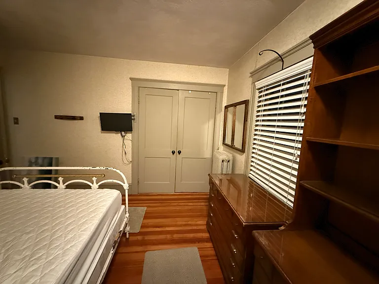 Your bedroom with two windows and mini-split (heat/AC/fan).