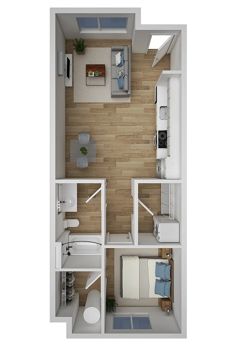 Floor plan 1X1