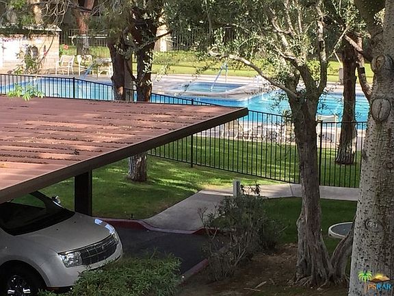 View down to pool/spa